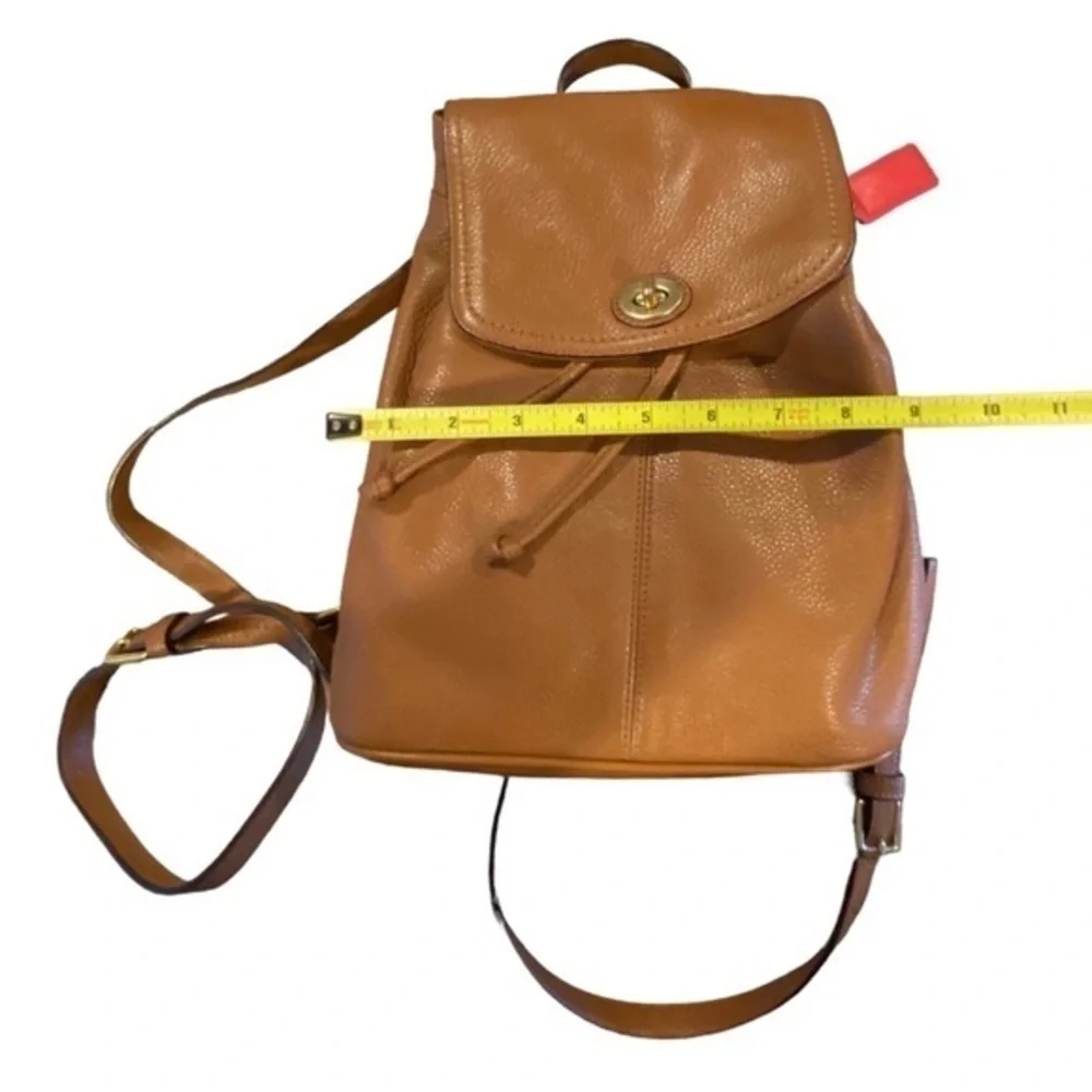 Mini Coach Leather Backpack Bag